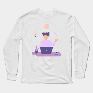 School Woman Long Sleeve T-Shirt